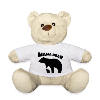 Maman ours | Ours maman t-shirt - Nounours - blanc - Devant