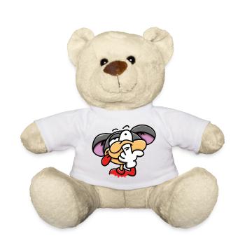 Popeln - Nase bohren - Teddy - Weiß - Vorne