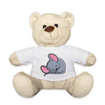 Schlafendes Mäuschen - Teddy - Weiß - Vorne