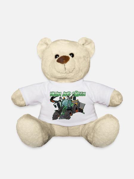 F 718Vario mittel und grün - Teddy - Weiß