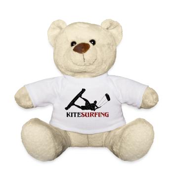 Kitesurfing - design - Teddy Bear - white - Front