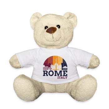 Rome - Italie - Nounours - blanc - Devant