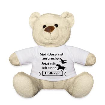 Mein Besen ist zerbrochen - Haflinger - Teddy - Weiß - Vorne