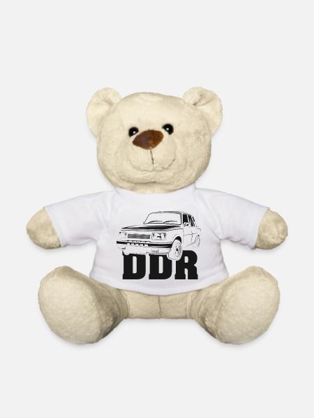DDR Warti Classic Car Oldtimer Wartburg Logo - Nounours - blanc