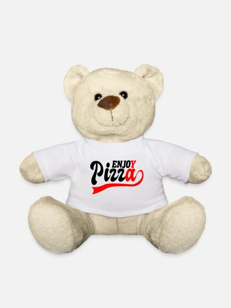 Enjoy pizza - Teddy - Weiß
