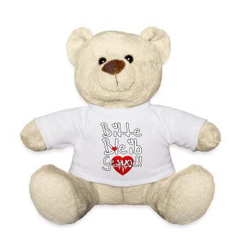 Bleib gesund Gesundheit Medizin Virus Spruch - Teddy - Weiß - Vorne