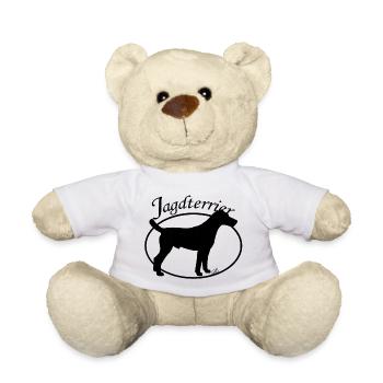 Jagdterrier mit ovalem Rand - Teddy - Weiß - Vorne