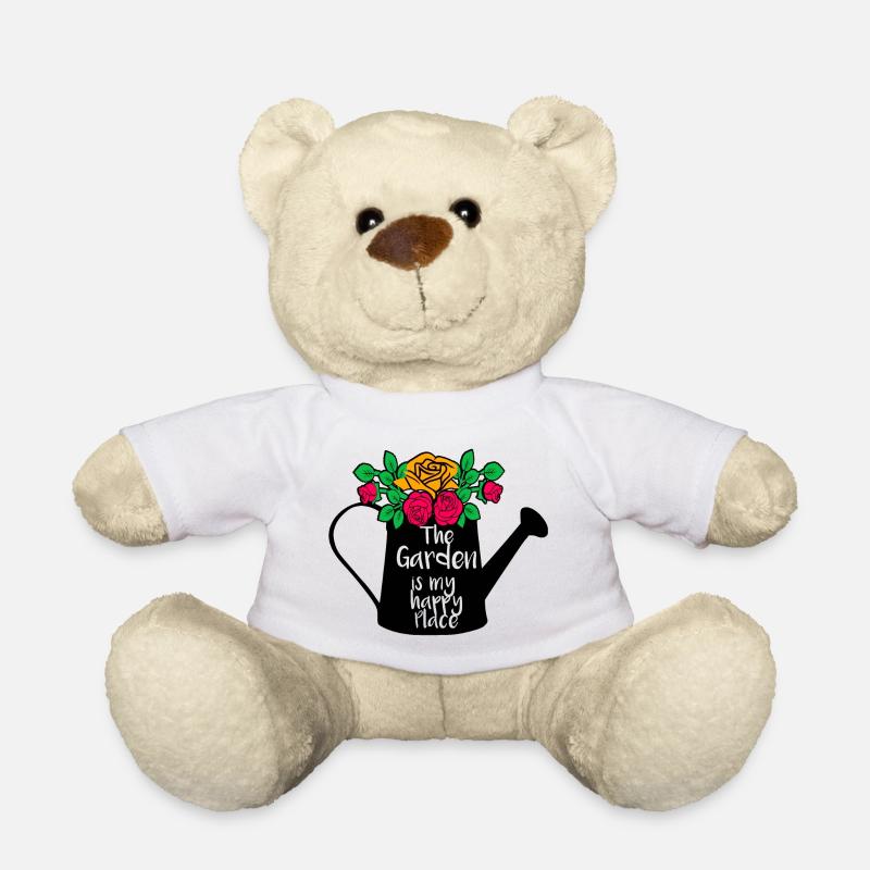 Der Garten ist mein glücklicher Ort - Teddy - Weiß