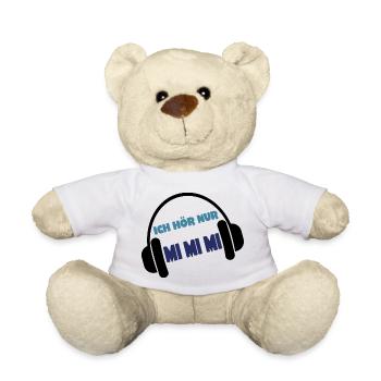 Ich höre nur MIMIMI - Teddy - Weiß - Vorne