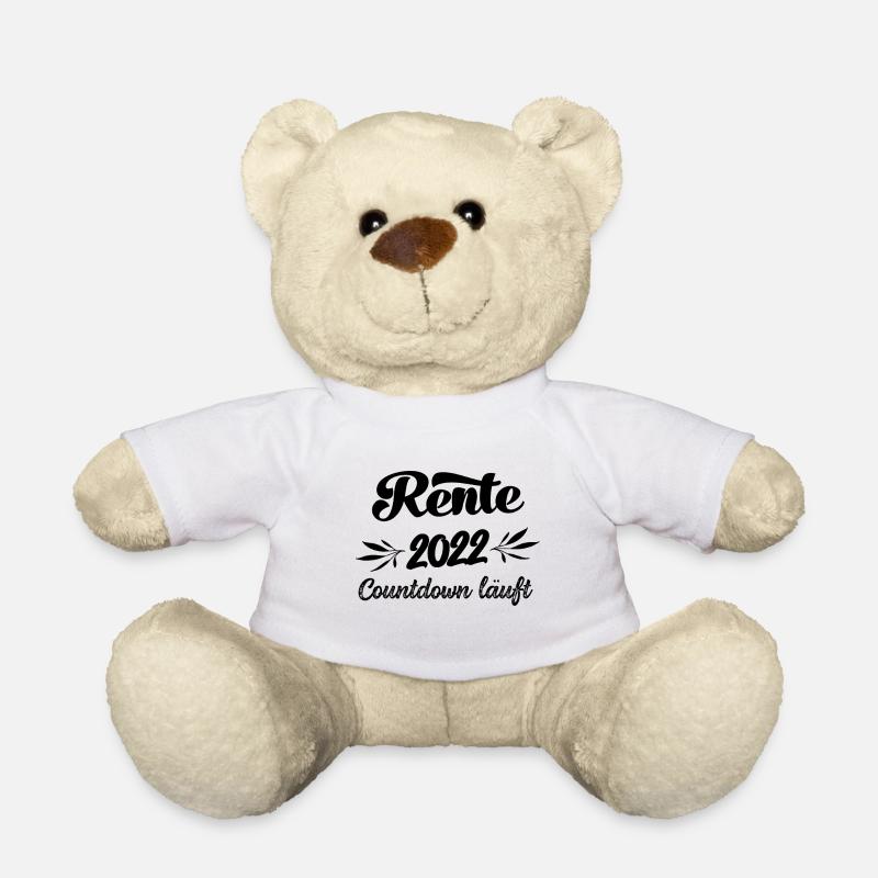 Rentner 2022 Countdown läuft Rente 2022 Ruhestand - Teddy - Weiß