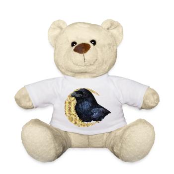 Raven - Teddy Bear - white - Front