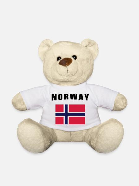 Norway Flag - Teddy - Weiß