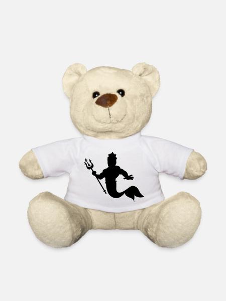 Triton King roi sous-marin Neptunes - Nounours - blanc