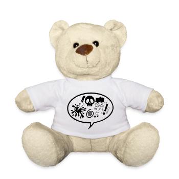 Comic Book (Black) - Teddy Bear - white - Front