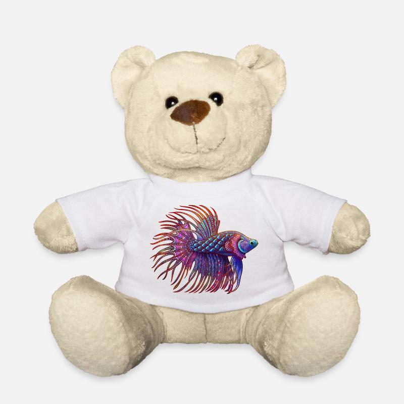 Betta Zentangle Farbe - Teddy - Weiß