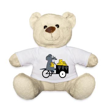 Mouse Cheese Supplier - Teddy Bear - white - Front