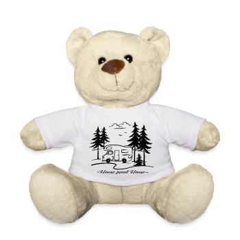 RV Home Sweet Home Caravane Cadeau - Nounours - blanc - Devant
