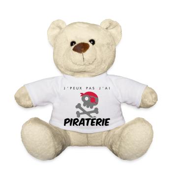 Pirate - Teddy Bear - white - Front