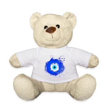 mauvais œil Nazar - Nounours - blanc - Devant