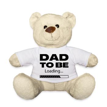Papa charge noir - Nounours - blanc - Devant