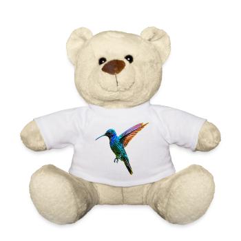 hummingbird - Teddy Bear - white - Front