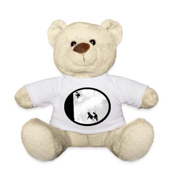 Window cleaner at lofty heights - Teddy Bear - white - Front