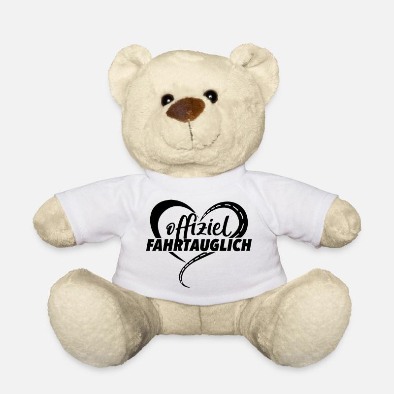 Führerschein - Teddy - Weiß