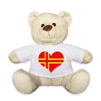Herz Norman Flagge - Teddy - Weiß - Vorne