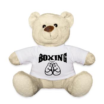 Boxing - Boxing motif for the individual Druc - Teddy Bear - white - Front
