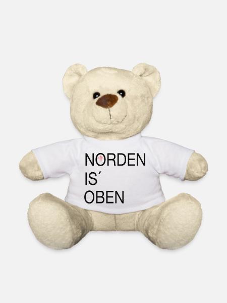 Norden is oben - Teddy - Weiß