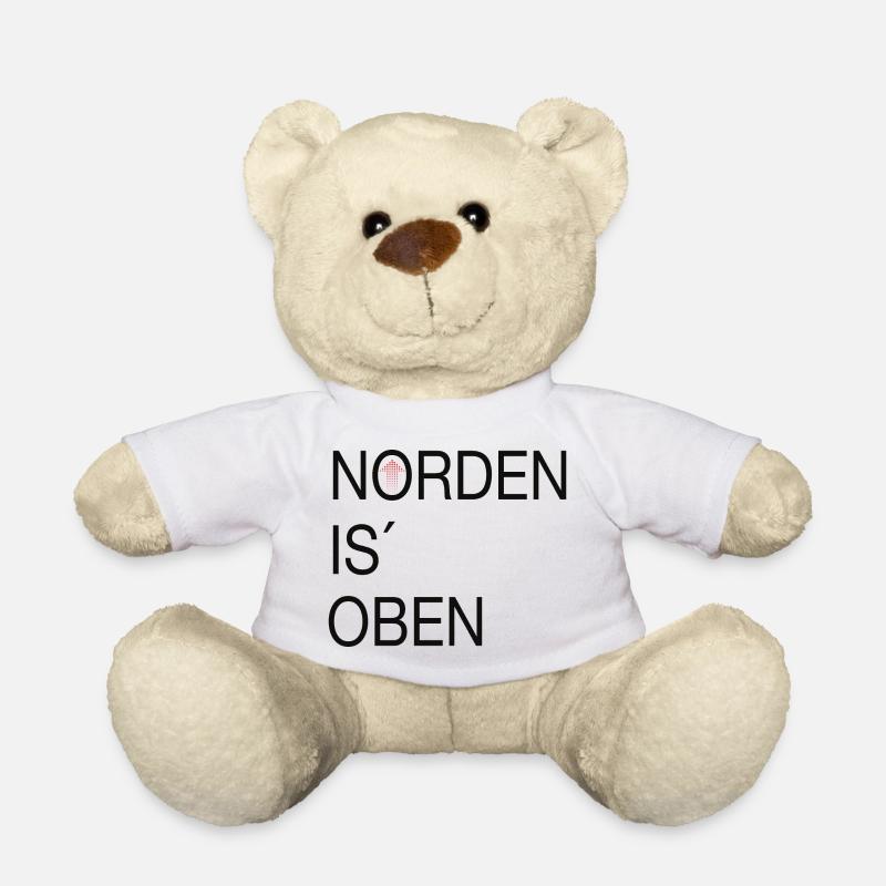 Norden is oben - Teddy - Weiß
