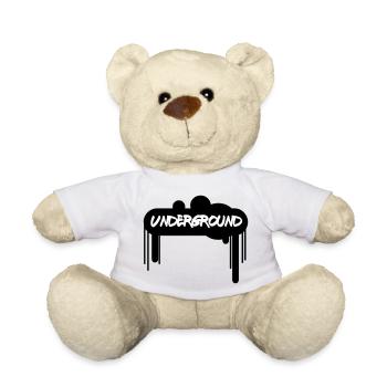 Spray Underground –Graffiti Style Streetart Design - Teddy - Weiß - Vorne