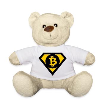 Les héros Bitcoin - Nounours - blanc - Devant