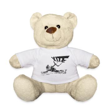 Kitegirl Kiten Kite noir - Nounours - blanc - Devant