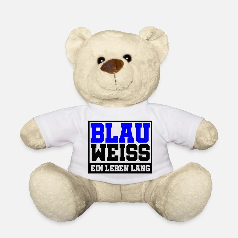 Blau Weiss ein Leben Lang | Farben änderbar - Teddy - Weiß