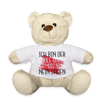 geburtstagsgeschenk lustig statement onkel zitat - Teddy - Weiß - Vorne