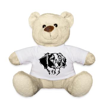 Epagneul Breton Kopf - Teddy - Weiß - Vorne