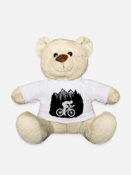 Berge Fahrrad Fahrer - Teddy - Weiß