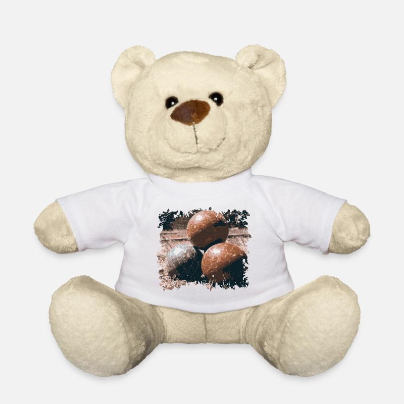 Bosseln | 3 Bossel Kugeln | Boßeln - Teddy - Weiß