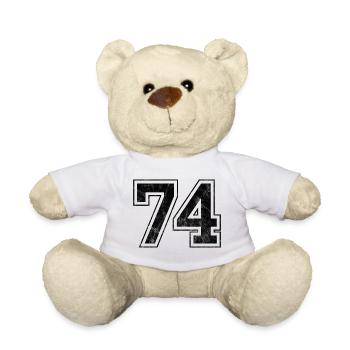 Anzahl 74 - Teddy - Weiß - Vorne