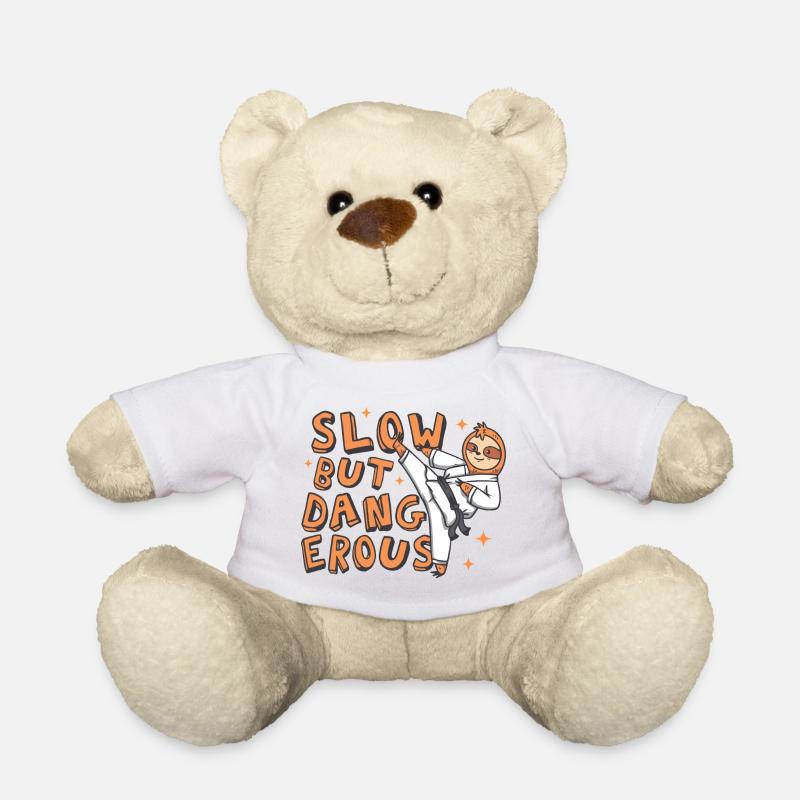 Langsam aber gefährlich Karate Faultier - Teddy - Weiß