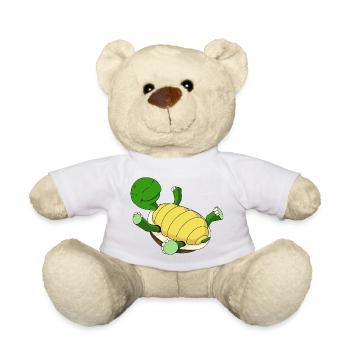Schildkröte auf dem Rücken - Teddy - Weiß - Vorne