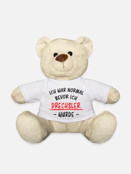 Drechsler Lustiger Spruch Drechseln Beruf Geschenk - Teddy - Weiß