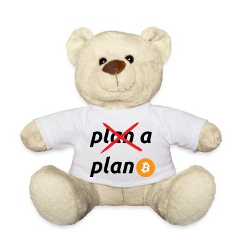 plan b bitcoin - Nounours - blanc - Devant