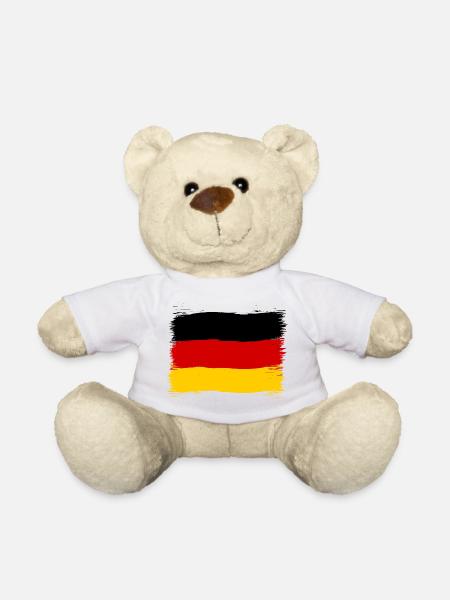 Deutschland Farben schwarz rot gold - Teddy - Weiß