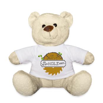 Der mit dem Holz spricht! - Teddy - Weiß - Vorne