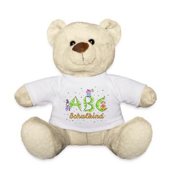 ABC Buchstaben Schulkind - Teddy - Weiß - Vorne