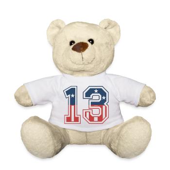 Nummer 13 USA - Teddy - Weiß - Vorne