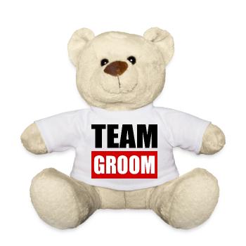 Team groom - Teddy Bear - white - Front