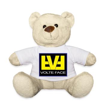 VolteFace Jaune sur Fond Noir - Nounours - blanc - Devant